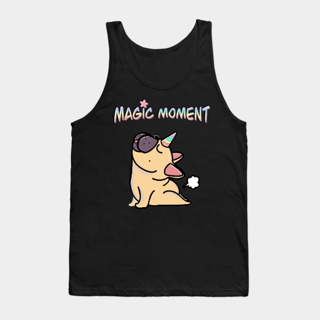 French bulldog yoga pose and fart Tank Top by Collagedream